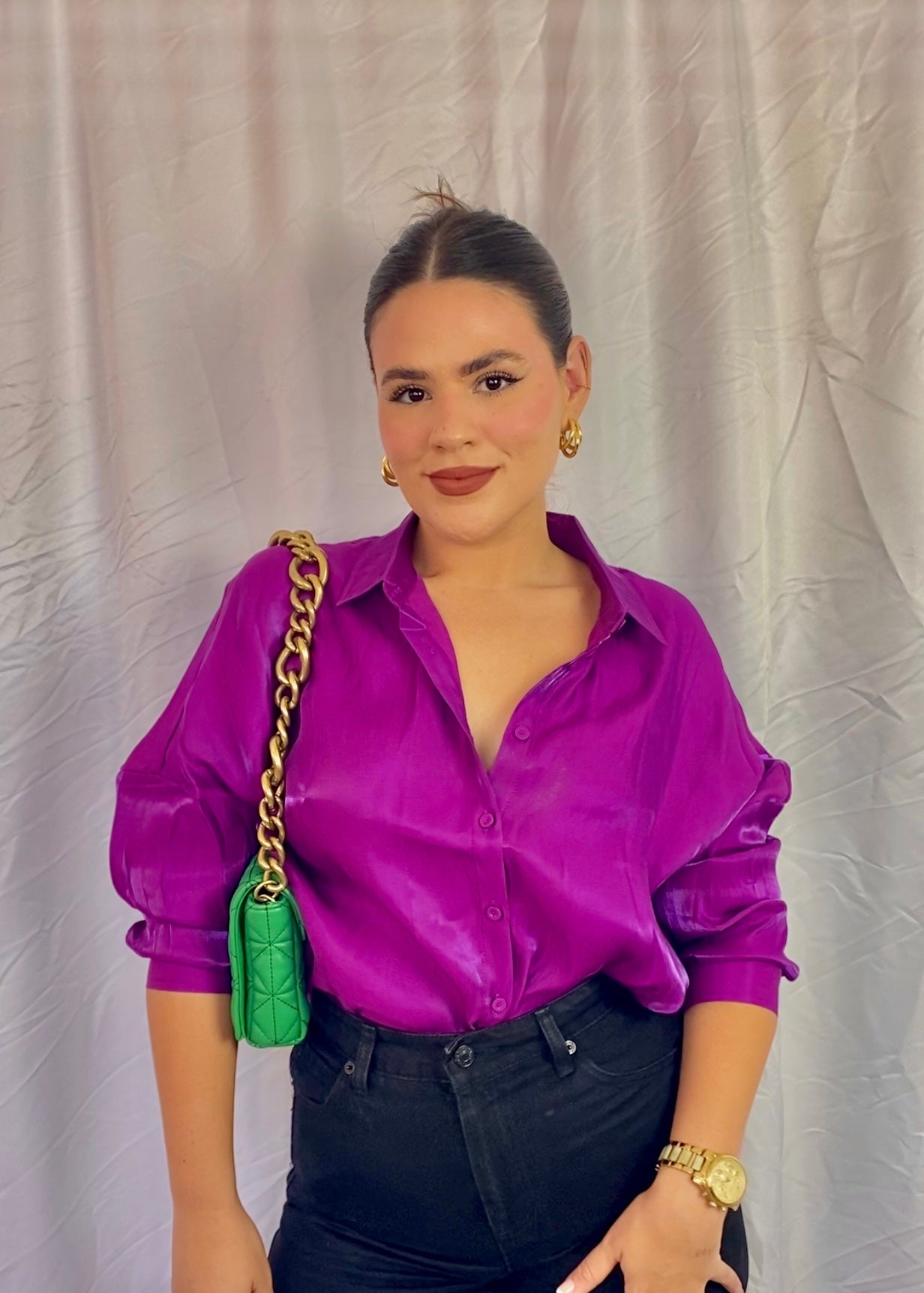 Berry Silk Shirt shop dressbymel